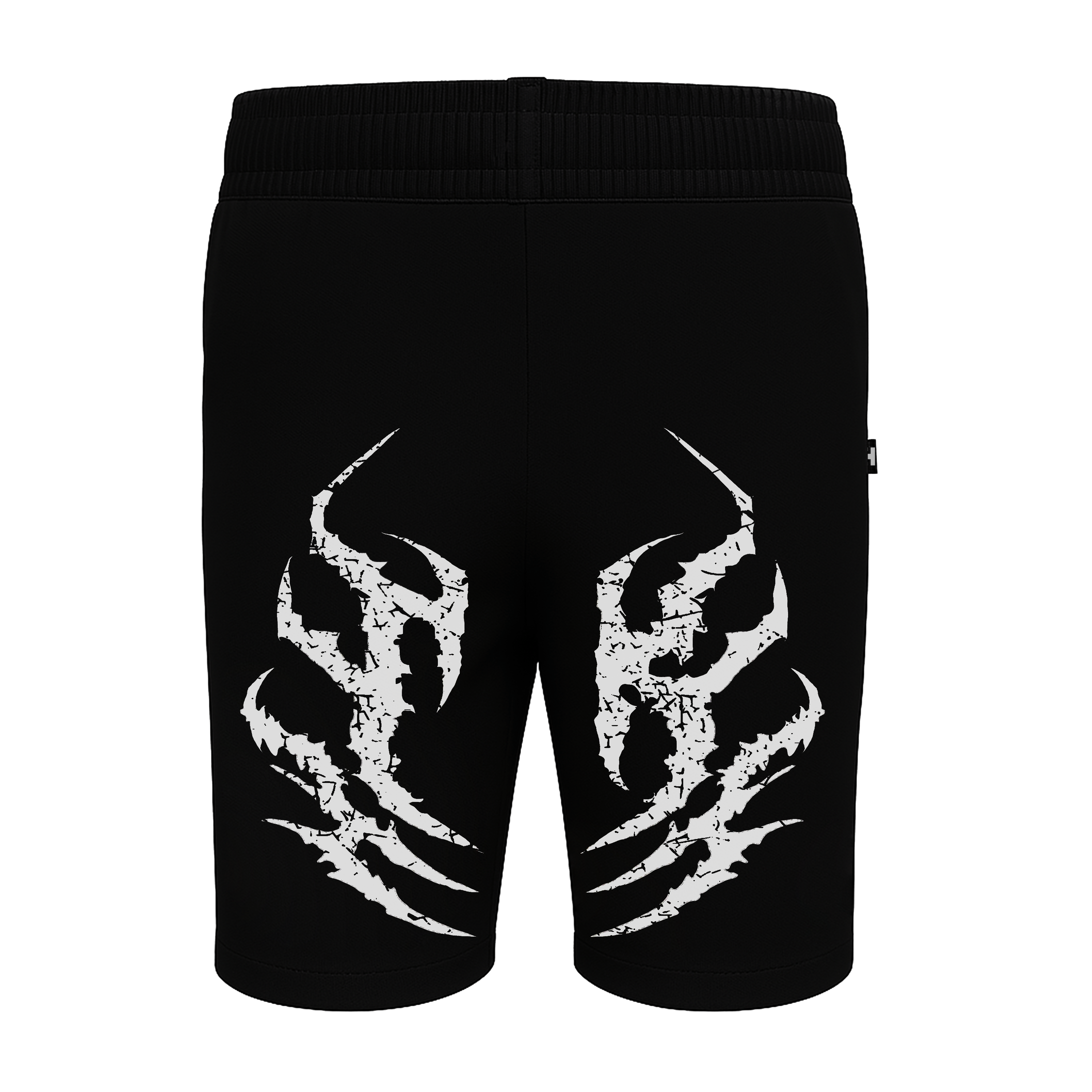 Tribal Scratch Black Shorts