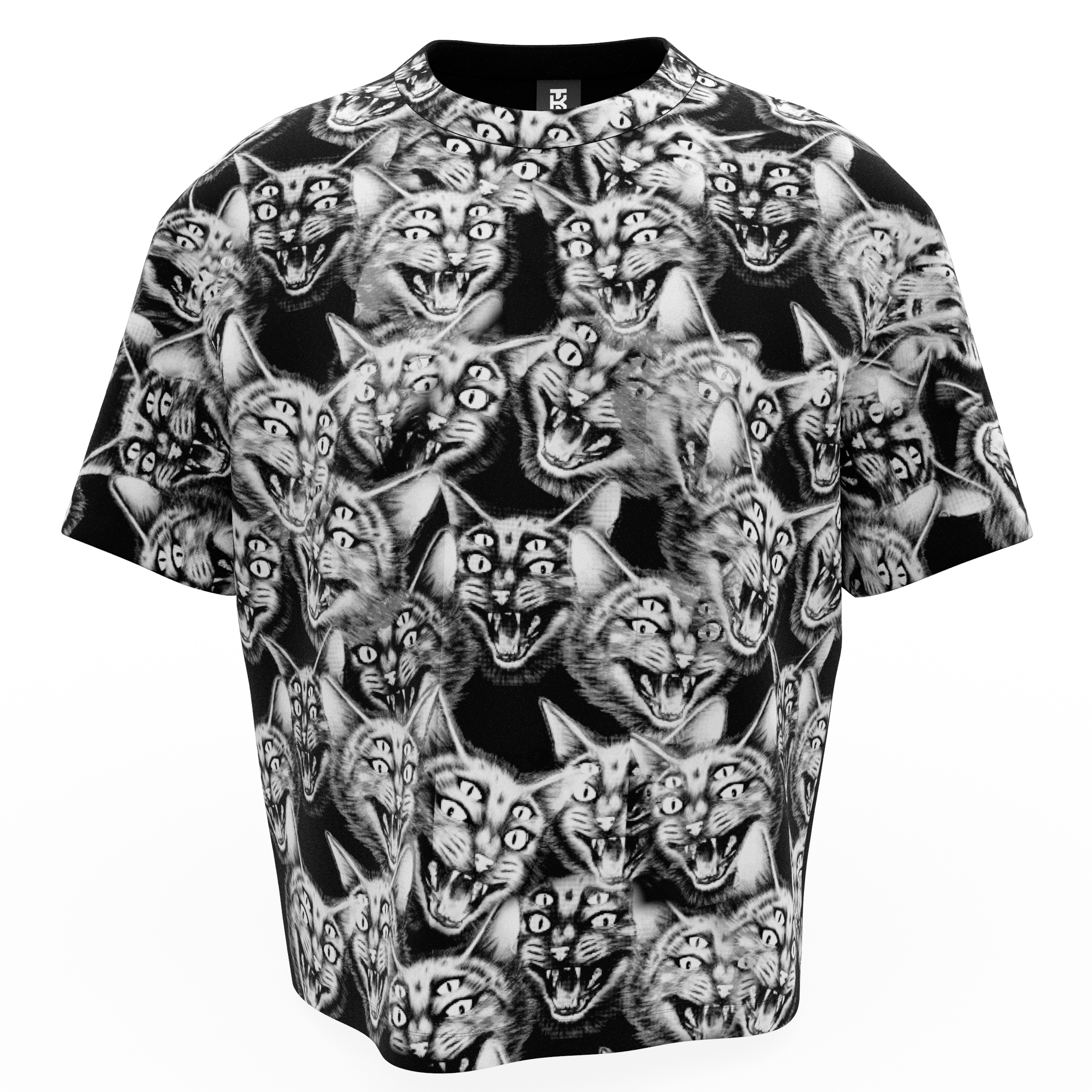 Feral Cat Frenzy Oversized Tee