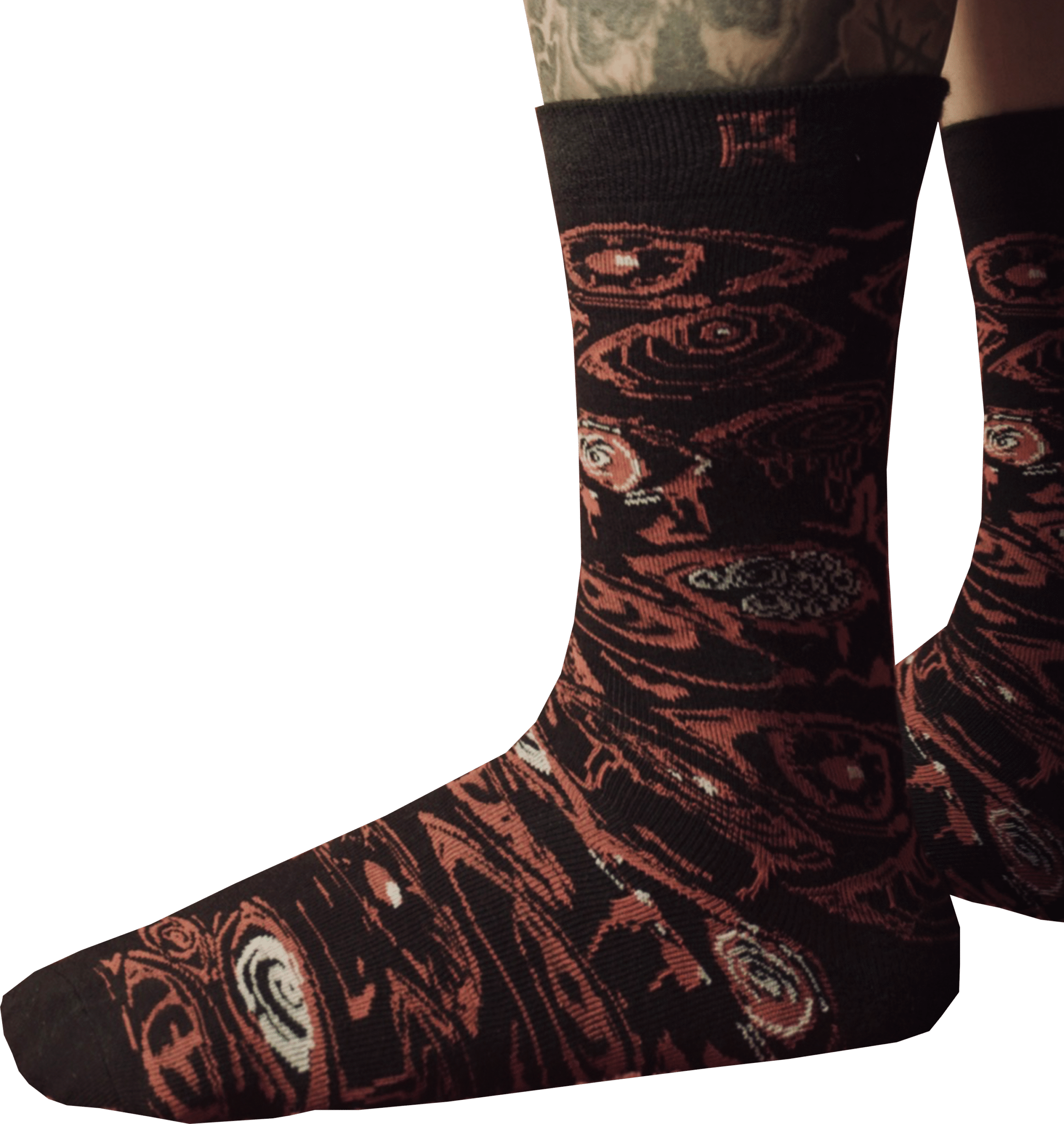 All Eyes on me Socks (Black & Red) - Image 4